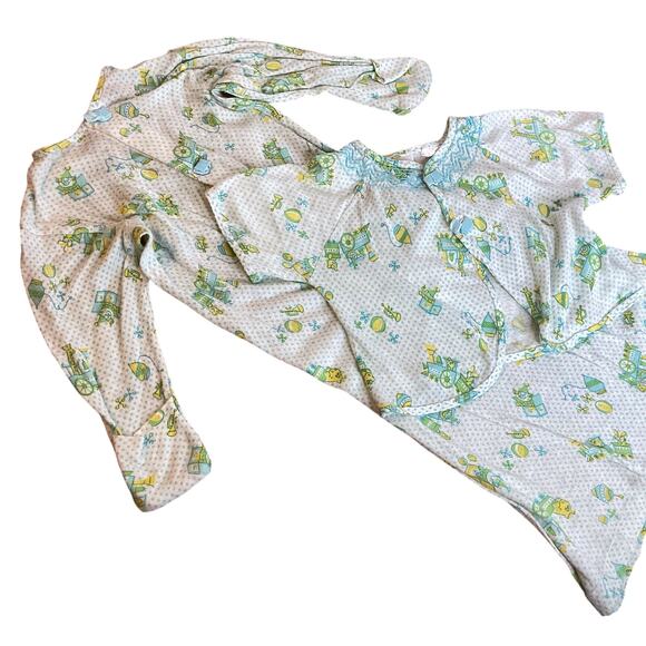 Vintage Carters Nightgown Nightdress Short Sleeve Top Layette Set Baby Newborn - Picture 1 of 11